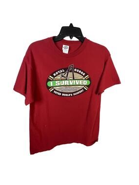 Royal Gorge Skycoaster  I Survived Med t-shirt  Royal Rush Red